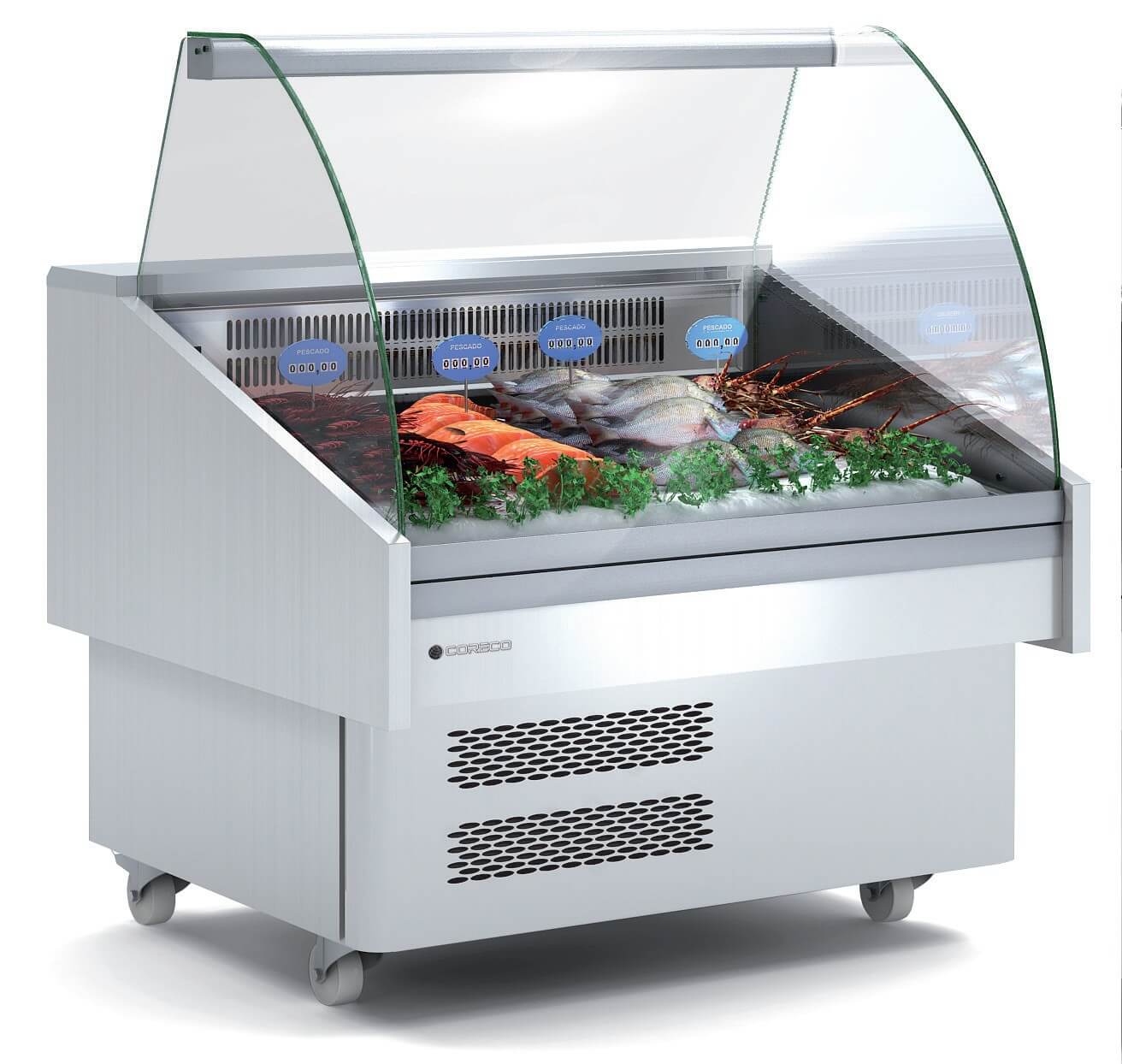 Vitrina carro refrigerada especial perscado o marisco CORECO CEEC - CC - EF - FrigeriaHosteleria.com