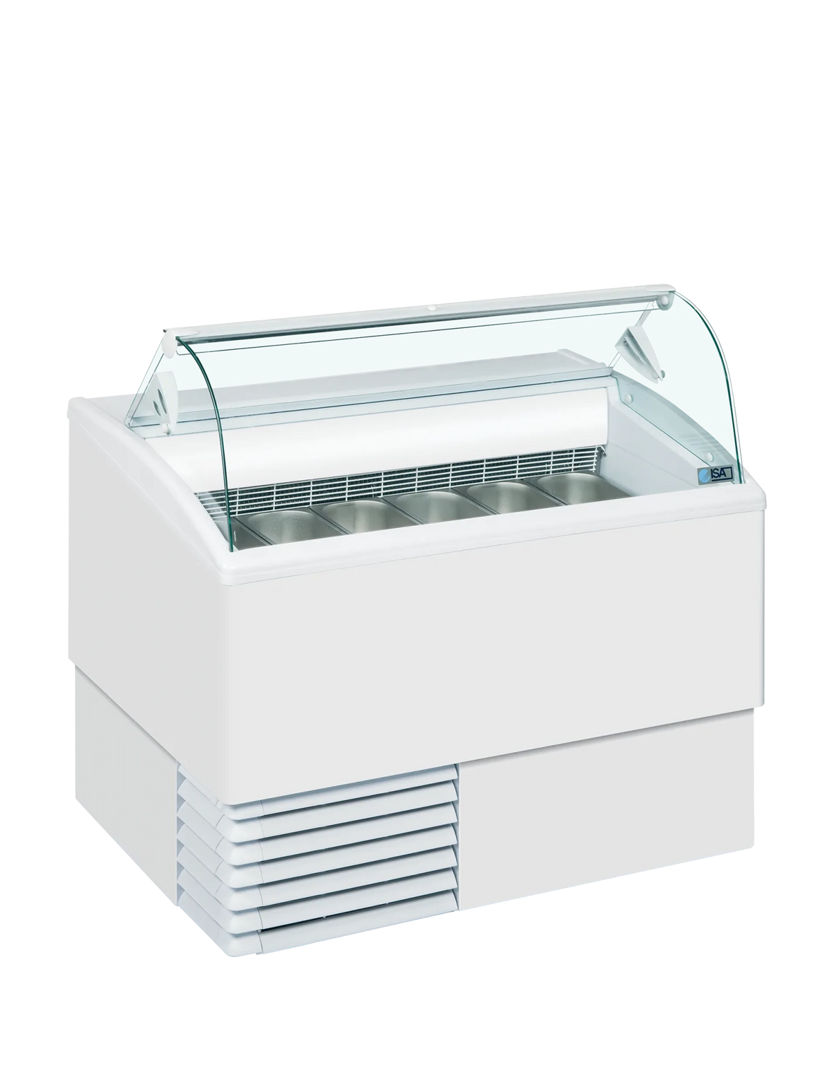Vitrina de helados capacidad 4 a 7 cubetas ISA Isetta