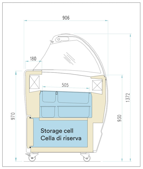 Vitrina de helados ISA Isabella LX - FrigeriaHosteleria.com