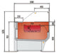 Vitrina expositora caliente cristal recto fondo 108 CORECO CVE - 10 - RR - HE - FrigeriaHosteleria.com