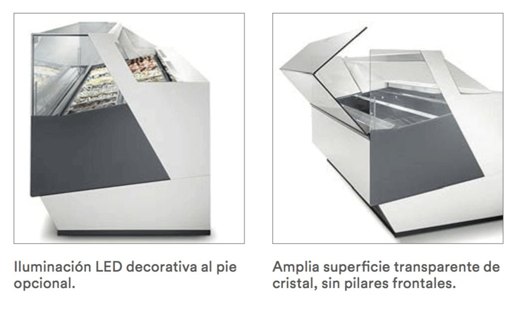 Vitrina expositora de helados ISA DIVA - FrigeriaHosteleria.com