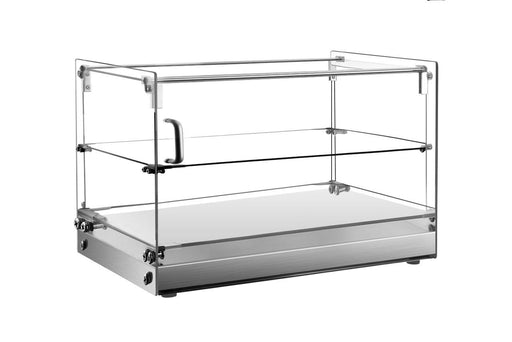 Vitrina expositora neutra 2 pisos base inoxidable ancho 56 XCZ - 50L - FrigeriaHosteleria.com