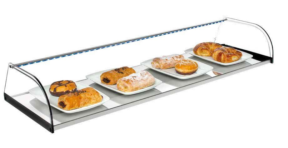 Vitrina expositora neutra ancho 120 INOX - VC120 - FrigeriaHosteleria.com