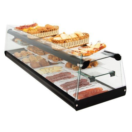 Vitrina expositora neutra triple piso ancho 145 NEUTRA TRIPLE 15 - FrigeriaHosteleria.com