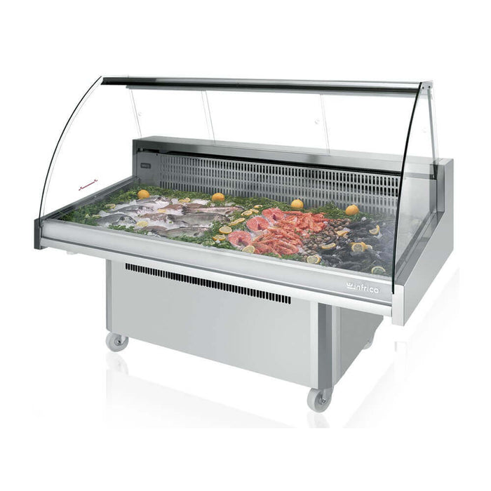 Vitrina expositora refrigerada para pescado INFRICO VML - FrigeriaHosteleria.com