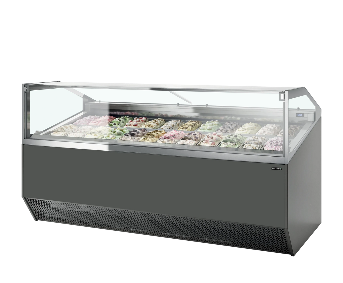 Vitrina helados profesional 12, 18 y 24 cubetas ISA Supercapri