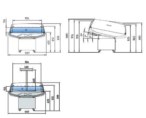 Vitrina Isla expositora refrigerada CORECO CVIS - 10 - FrigeriaHosteleria.com