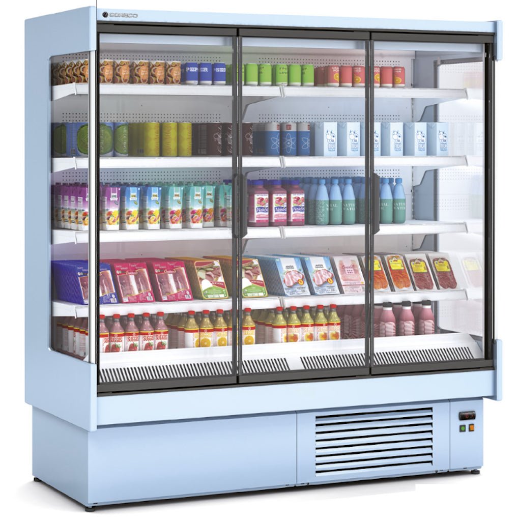 Vitrina mural refrigerado con puertas fondo 90 CORECO CDG3 M - FrigeriaHosteleria.com