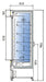Vitrina mural refrigerado sin puertas CORECO CPROH - FrigeriaHosteleria.com