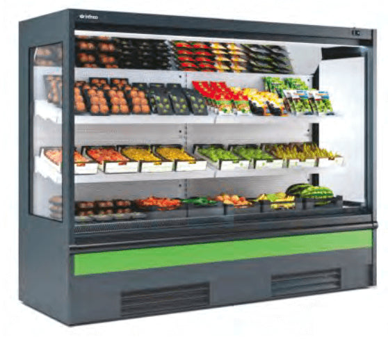 Vitrina mural refrigerado sin puertas fondo 70 INFRICO MS-PC-H1