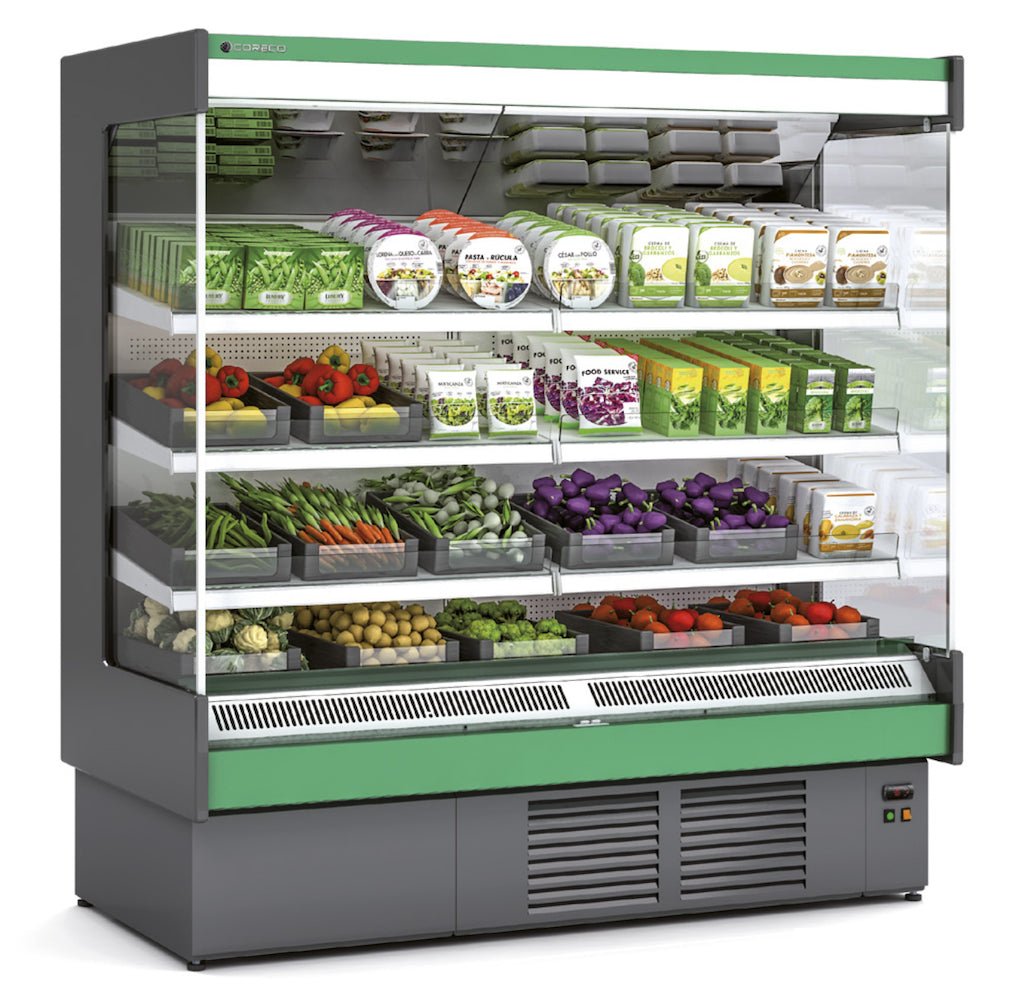 Vitrina mural refrigerado sin puertas fondo 90 CORECO CDS3 H1 - FrigeriaHosteleria.com