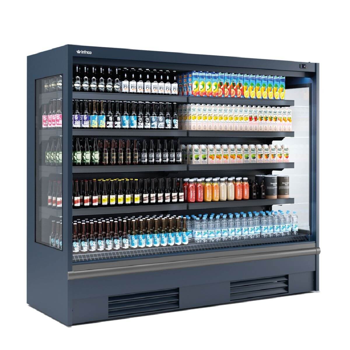 Vitrina mural refrigerado sin puertas INFRICO ML - PM1 - FrigeriaHosteleria.com