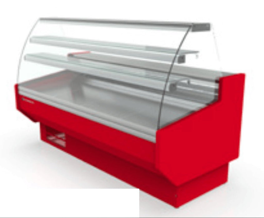 Vitrina pastelera frío estático cristal curvo fondo 94 CORECO S - Line CVEPD - 9 - C - FrigeriaHosteleria.com