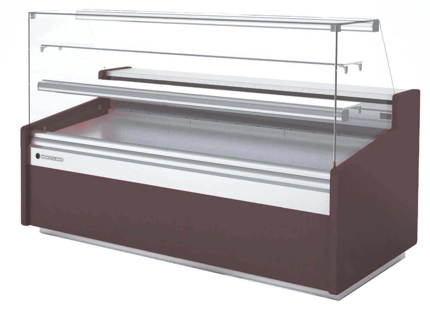Vitrina pastelera refrigeración ventilada 2 estantes con reserva fondo 96 CORECO CVEP - 9 - RC - TF Delicatessen - FrigeriaHosteleria.com
