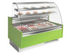 Vitrina pastelera refrigeración ventilada con reserva cristal curvo INFRICO VGL - C Glace - FrigeriaHosteleria.com