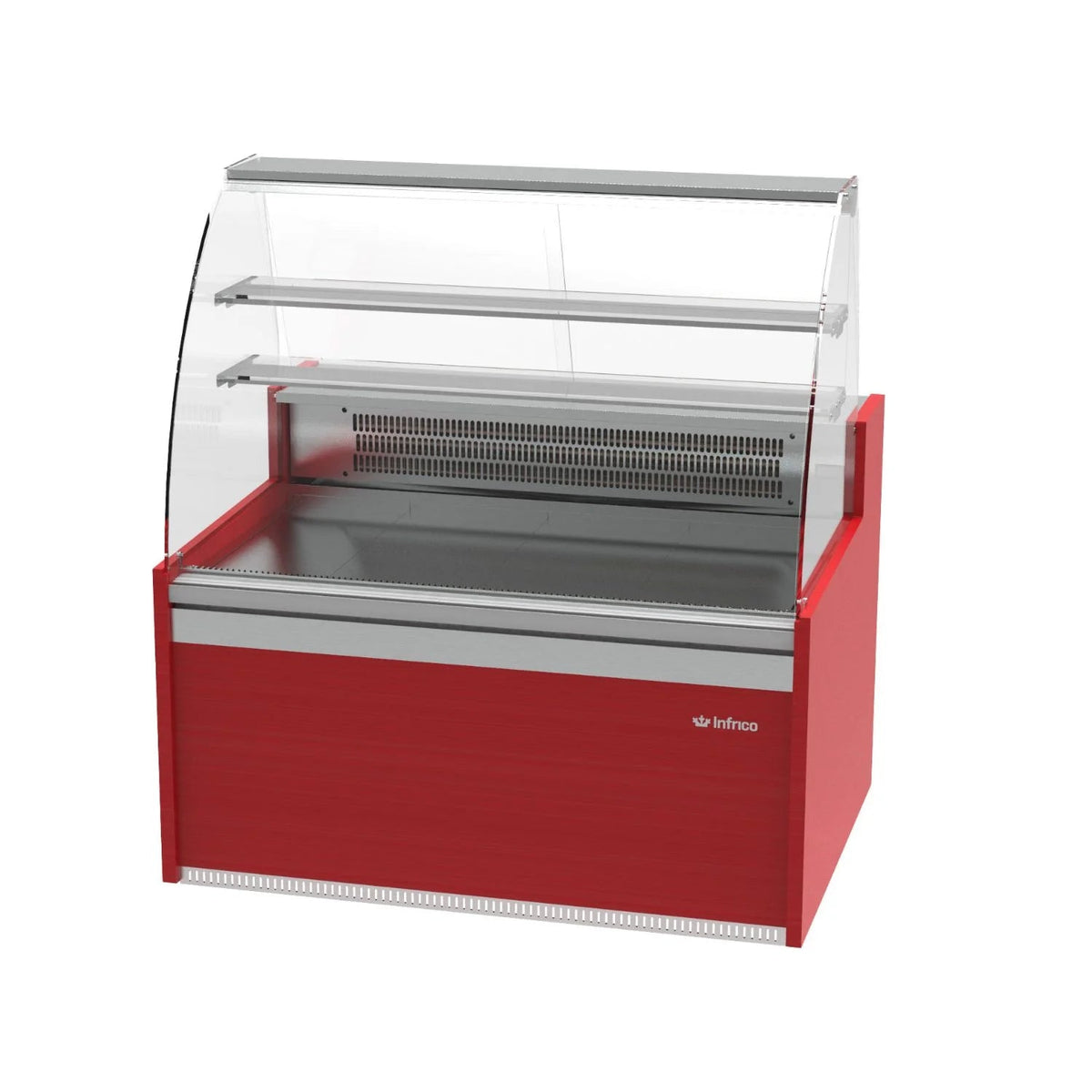 Vitrina pastelería frío ventilado con reserva cristal curvo INFRICO VGL-C Glace