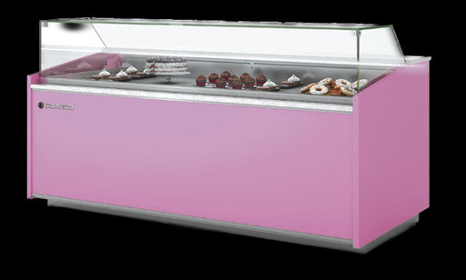 Vitrina pasteles refrigeración ventilada con reserva cristal recto bajo fondo 100 CORECO CVEG - 10 - TF Delicatessen - FrigeriaHosteleria.com