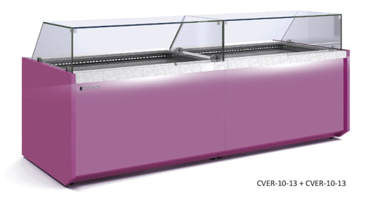 Vitrina pasteles refrigeración ventilada cristal recto bajo fondo 102 CORECO CVER - 10 - TF Delicatessen - FrigeriaHosteleria.com