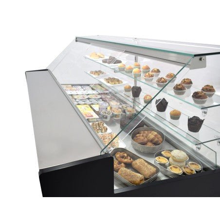 Vitrina refrigeración estática con 2 estantes y reserva ancho 200 fondo 97 VRE - 200 - P - FrigeriaHosteleria.com