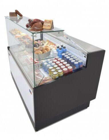 Vitrina refrigeración estática con estante y reserva ancho 100 fondo 97 VRE - 100 - FrigeriaHosteleria.com