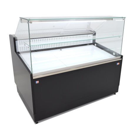 Vitrina refrigeración estática con estante y reserva ancho 150 fondo 97 VRE - 150 - FrigeriaHosteleria.com