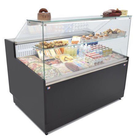 Vitrina refrigeración estática con estante y reserva ancho 150 fondo 97 VRE - 150 - FrigeriaHosteleria.com