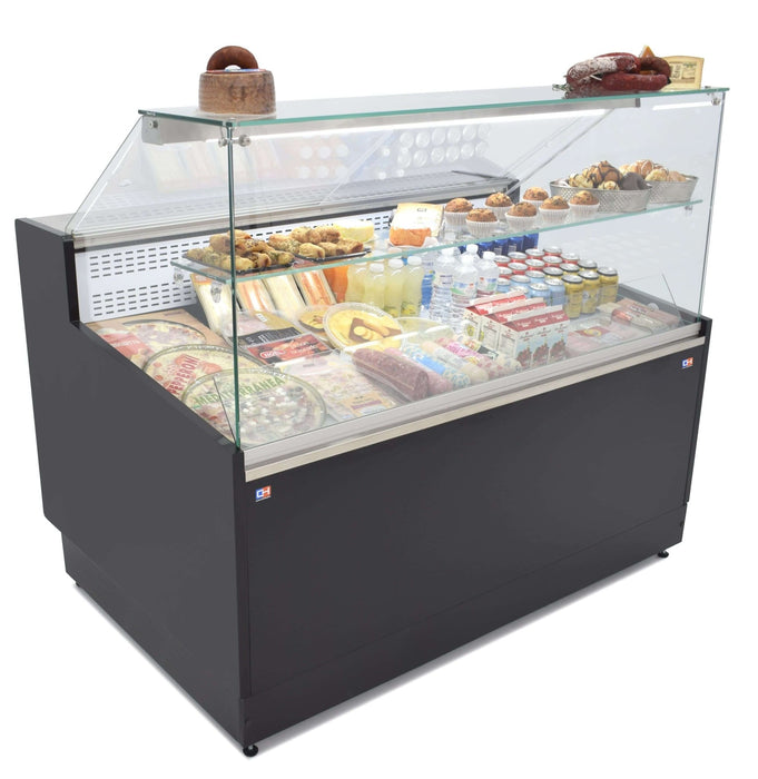 Vitrina refrigeración estática con estante y reserva ancho 200 fondo 97 VRE - 200 - FrigeriaHosteleria.com