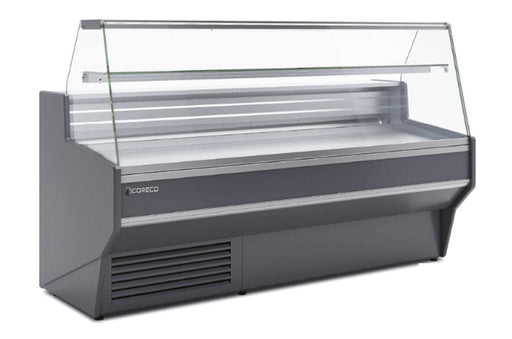 Vitrina refrigeración estática con reserva cristal recto fondo 80 cm CORECO CVE - 8 - R - FrigeriaHosteleria.com