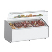 Vitrina refrigeración estática con reserva cristal recto INFRICO Juliet VJU - P - FrigeriaHosteleria.com