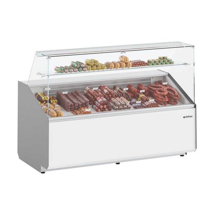 Vitrina refrigeración estática con reserva cristal recto INFRICO Juliet VJU - P - FrigeriaHosteleria.com