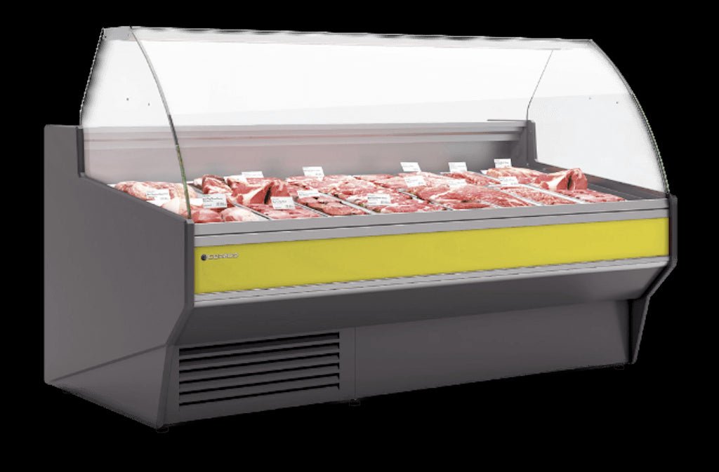 Vitrina refrigeración ventilada con reserva cristal curvo fondo 108 CORECO CVE - 10 - C - TF - FrigeriaHosteleria.com