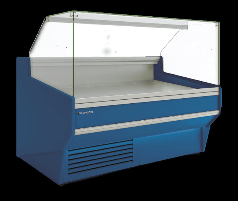 Vitrina refrigeración ventilada con reserva cristal recto fondo 108 CORECO CVE - 10 - RR - TF - FrigeriaHosteleria.com
