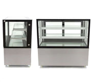 Vitrina refrigeración ventilada pasteles con 2 estantes de cristal ancho 122 XC1200Z - FrigeriaHosteleria.com