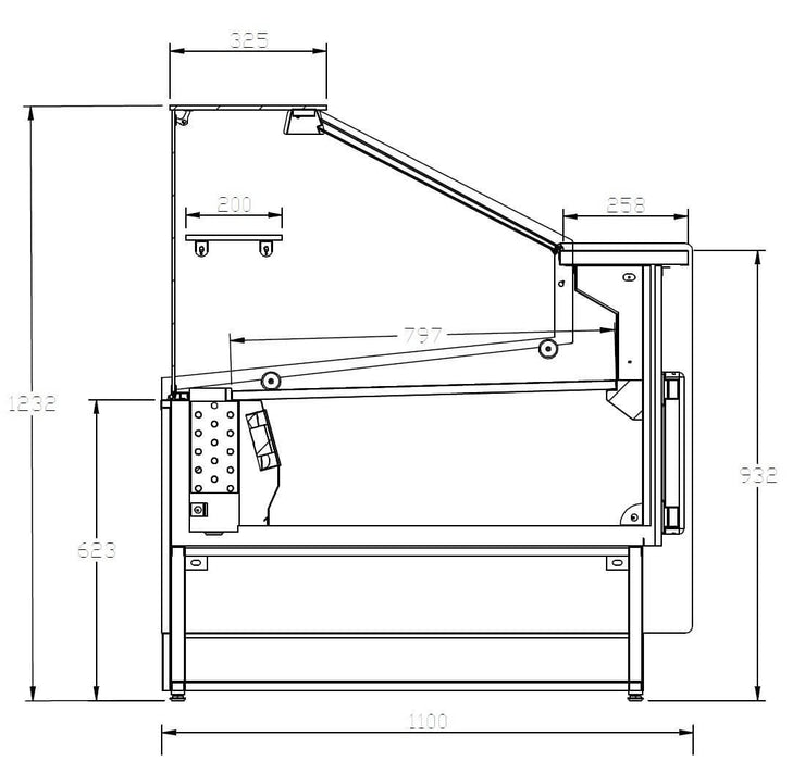 Vitrina refrigerada ancho 150 fondo 110 frío ventilado VRV - 150 - XL - FrigeriaHosteleria.com