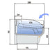 Vitrina refrigerada autoservicio con reserva fondo 108 CORECO CVEA - 10 - TF - FrigeriaHosteleria.com