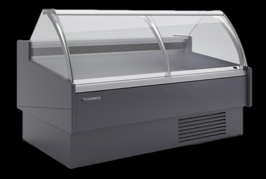 Vitrina refrigerada cristal recto con reserva fondo 122 CORECO CVE-12-C-TF
