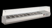 Vitrina refrigerada de ingredientes con cúpula cristal para cubetas 1/4 CORECO EI - 1/4 - FrigeriaHosteleria.com