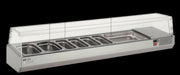Vitrina refrigerada de ingredientes cúpula cristal para cubetas 1/3 CORECO EI - 1/3 - FrigeriaHosteleria.com