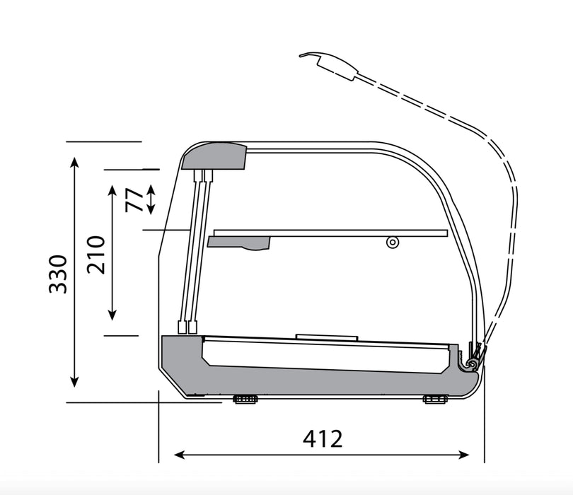 Vitrina refrigerada de tapas dos pisos INFRICO VET - DP - FrigeriaHosteleria.com