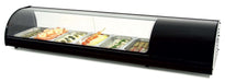 Vitrina refrigerada de tapas placa lisa color negro ancho 180 8VTL - NE - FrigeriaHosteleria.com