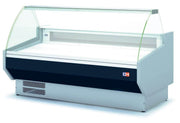 Vitrina Refrigerada Expositora Cristal Curvo con Reserva Decoración Negra Fondo 100 de 1525 x1100 x1235h mm BADAJOZ VEC150 - 10 - FrigeriaHosteleria.com