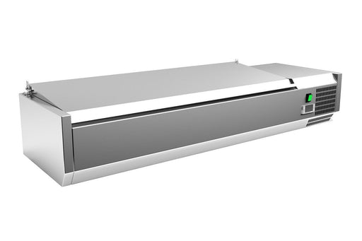 Vitrina refrigerada ingredientes con tapa 5 cubetas ancho 140 VRX1400380SL - FrigeriaHosteleria.com