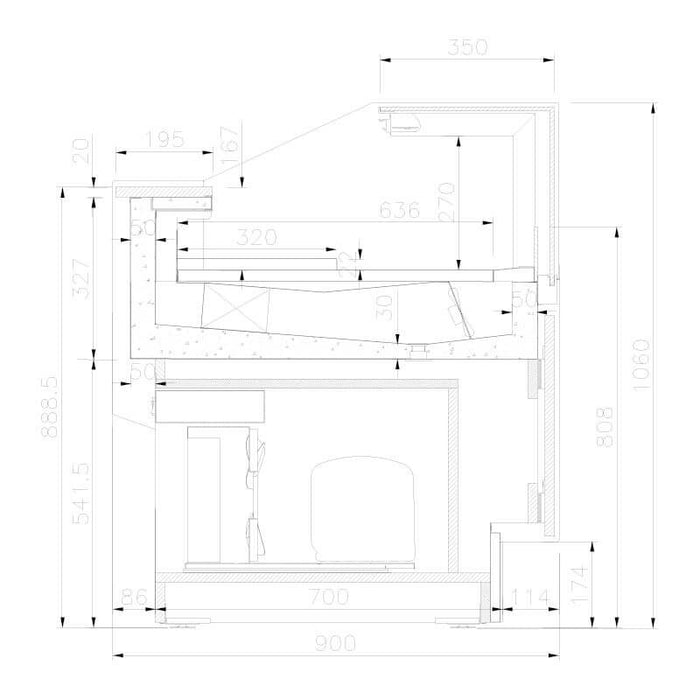 Vitrina refrigerada para bombones INFRICO VLY12B Lyon - FrigeriaHosteleria.com