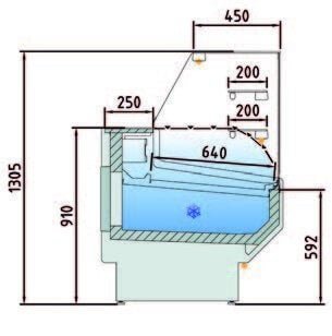Vitrina refrigerada pastelería ancho 153 fondo 90 VEPD - 9 - 15 - RR - FrigeriaHosteleria.com