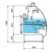 Vitrina refrigerada ventilada con almacén cristal curvo INFRICO Marbella VMB - RU - FrigeriaHosteleria.com