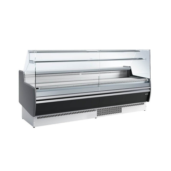 Vitrina refrigerada ventilada con almacén cristal recto INFRICO Marbella VMB - RUP - FrigeriaHosteleria.com