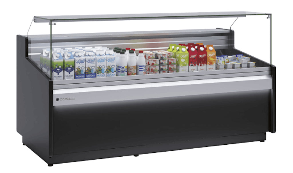Vitrina refrigerada ventilada con almacén fondo 96 CORECO CVE-9-RCB-TF Delicatessen