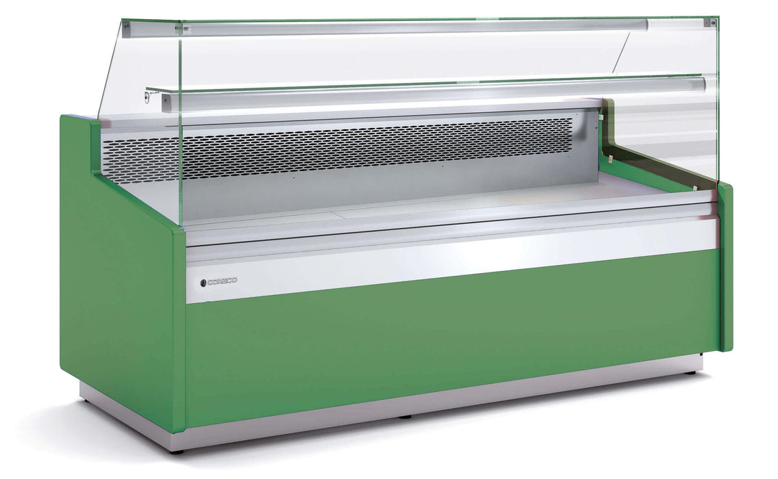 Vitrina refrigerada ventilada con reserva fondo 96 CORECO CVE-9-RC-TF Delicatessen