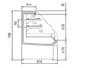 Vitrina semimural refrigerado sin puertas fondo 87 CORECO CPPS11354 - M - FrigeriaHosteleria.com