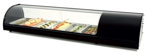 Vitrina tapas refrigerada 8 bandejas GN1/3 ancho 181 8VTG - NE - FrigeriaHosteleria.com